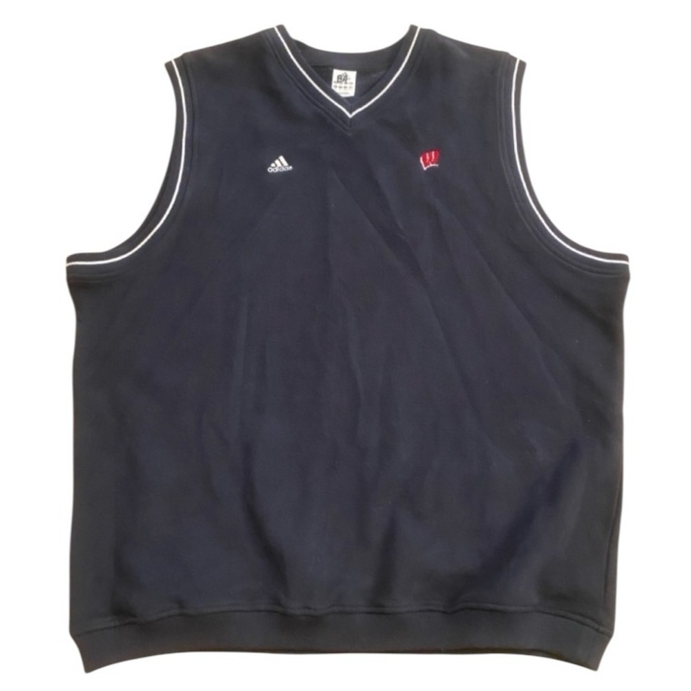 Men’s University of Wisconsin Badgers Vest Blue size xl